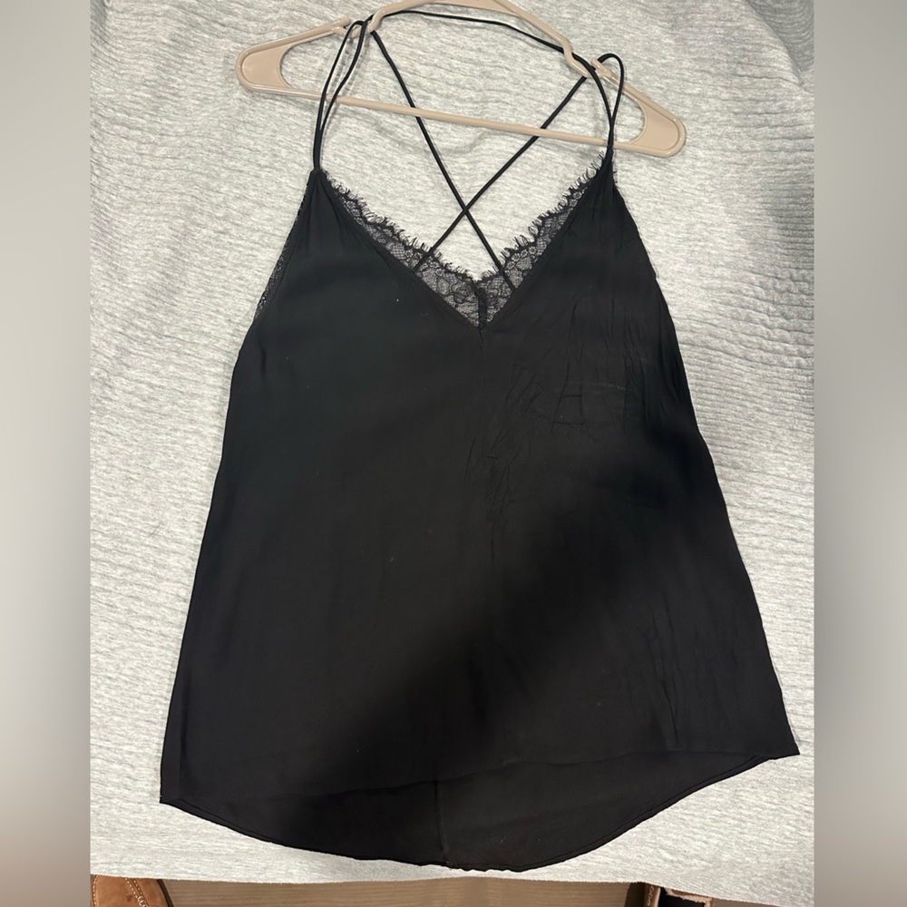 Silence + Noise Lace Eyelet Tank Top